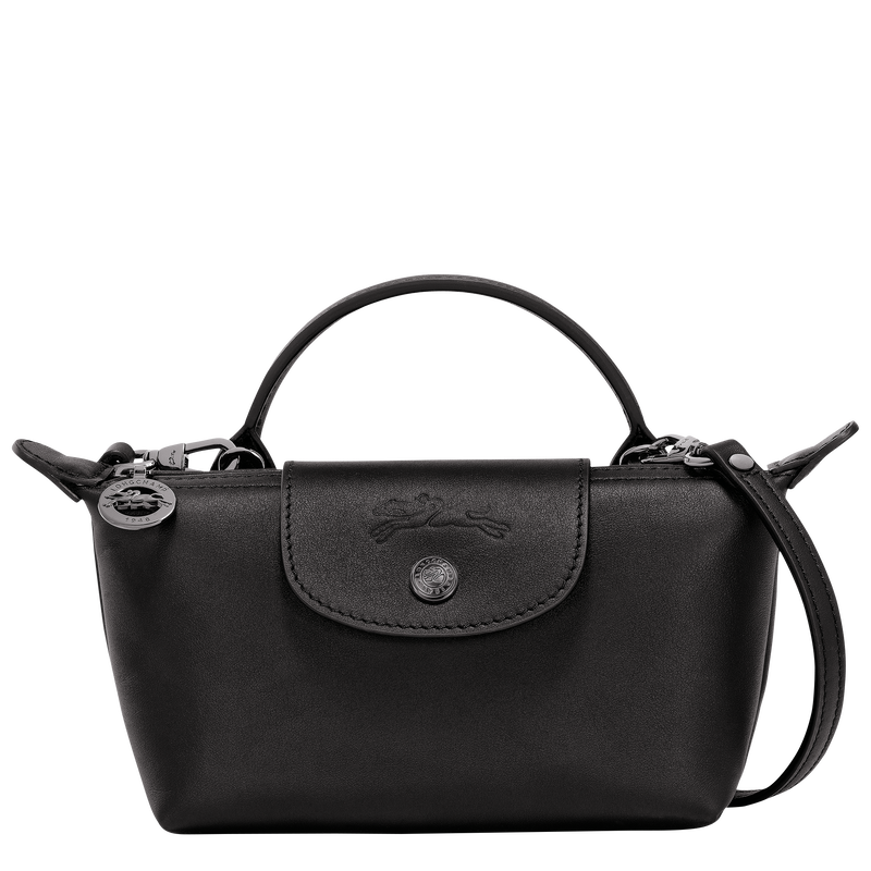 Le Pliage Xtra XS Pouch , Black - Leather  - View 1 of  5