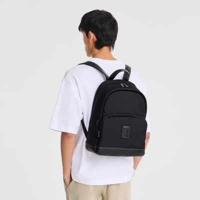 Boxford Backpack , Black - Recycled canvas