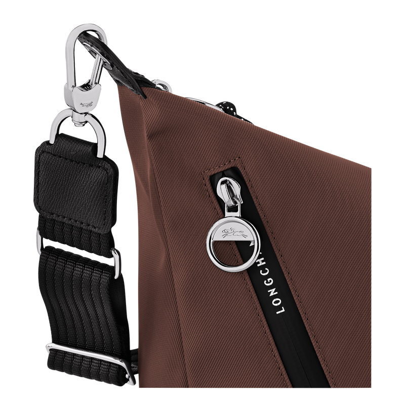 Le Pliage Energy M Crossbody bag , Cocoa - Canvas  - View 6 of  7