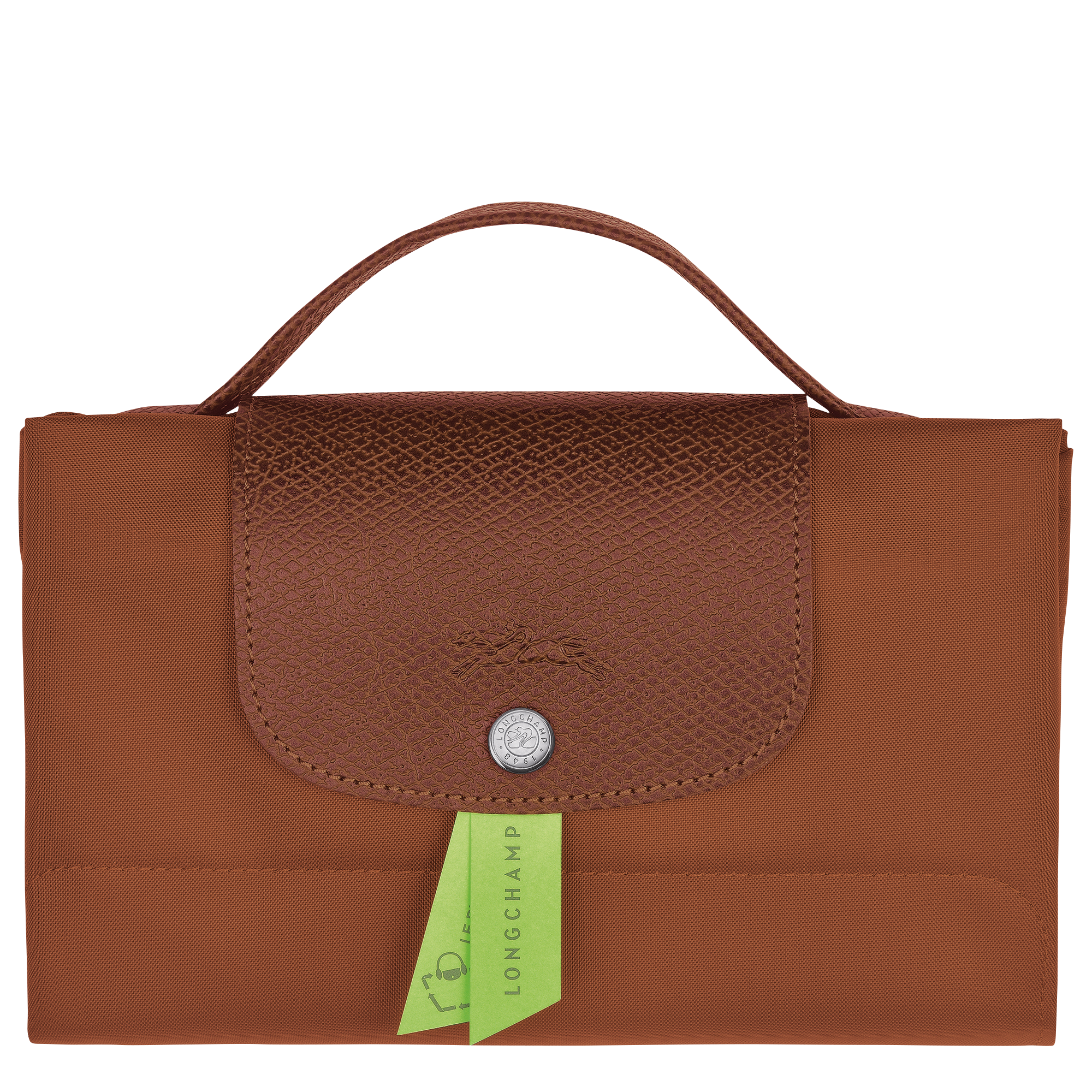 Briefcase S, Cognac - View 7 of
7 - zoom in Le Pliage Green Briefcase S, Cognac