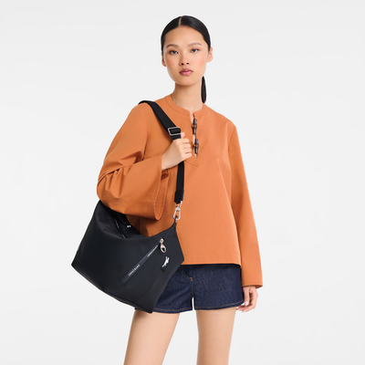 Le Pliage Energy M Crossbody bag , Black - Canvas