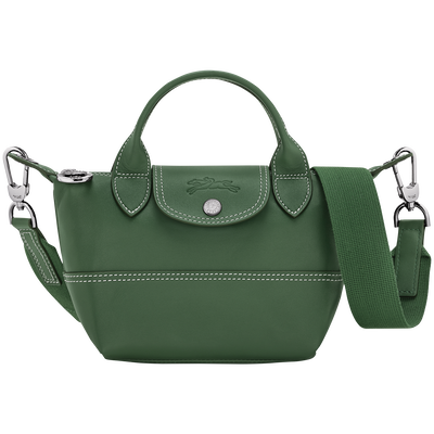 Le Pliage Xtra XS Handbag , British Green - Leather
