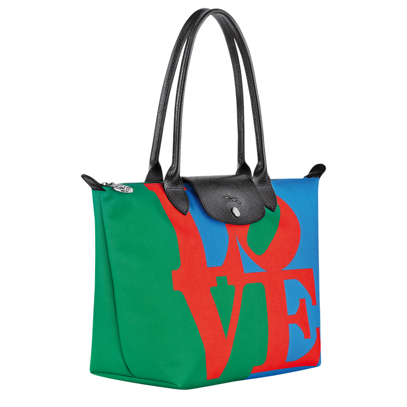Longchamp x Robert Indiana M Tote bag , Red - Canvas  - View 3 of  6