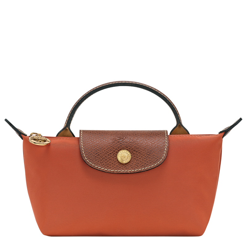 Le Pliage Original Pouch with handle , Brick - Recycled canvas  - View 1 of  6