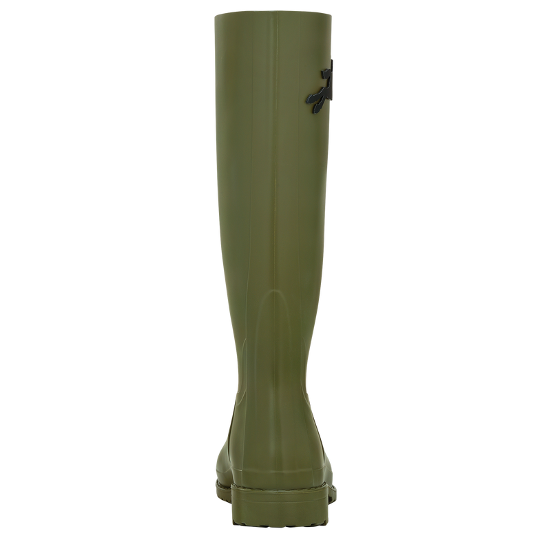 Cheval Longchamp Flat boots , Khaki - PVC  - View 3 of  4