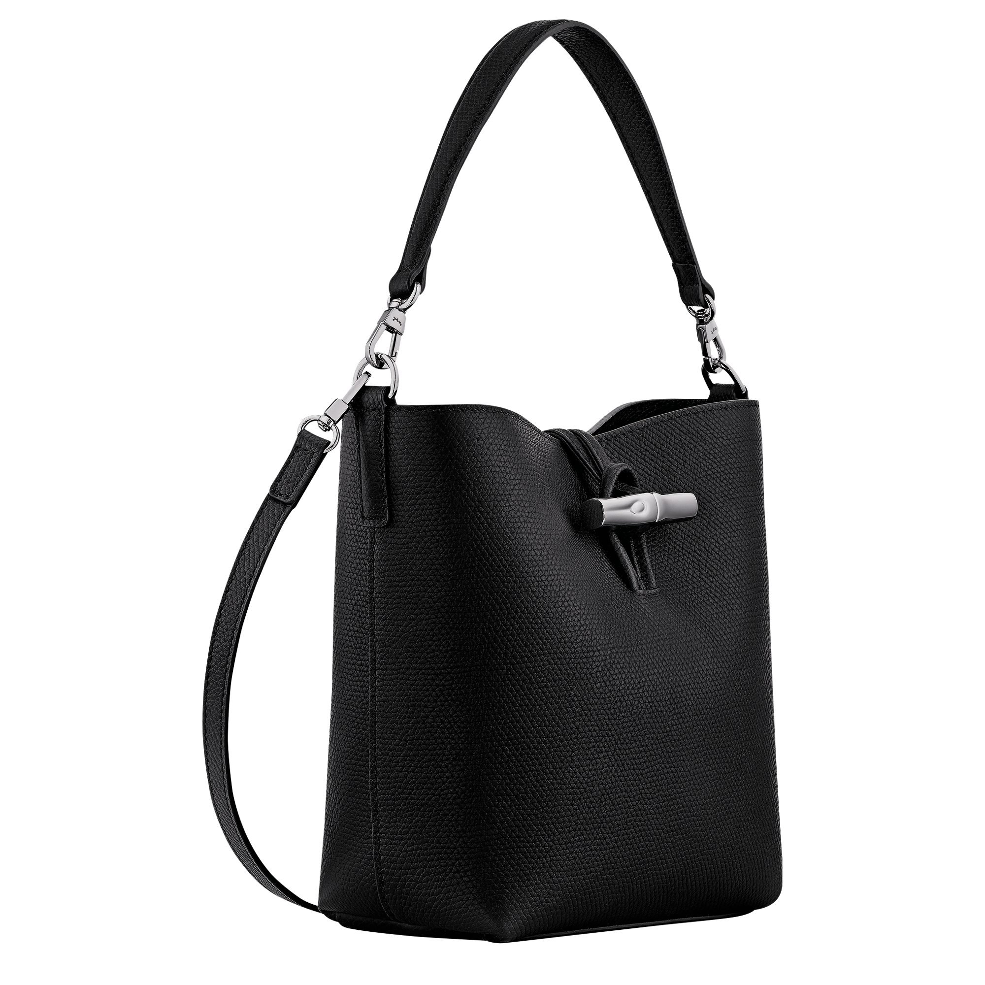 Bucket bag XS, Black - View 3 of
5 - zoom in Le Roseau Bucket bag XS, Black