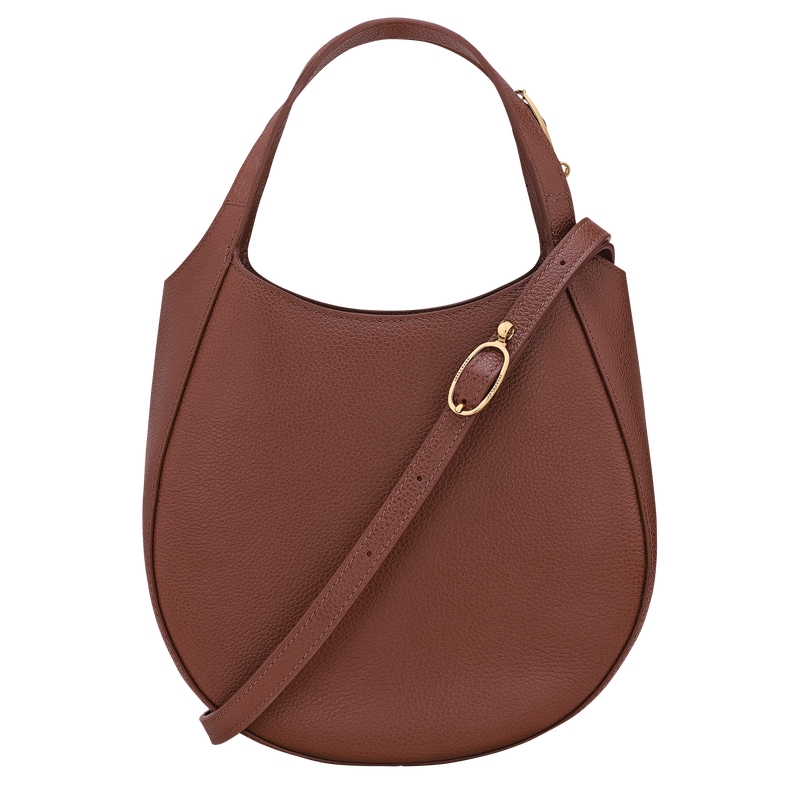Le Foulonn&eacute; S Handbag , Coffee - Leather  - View 4 of  7