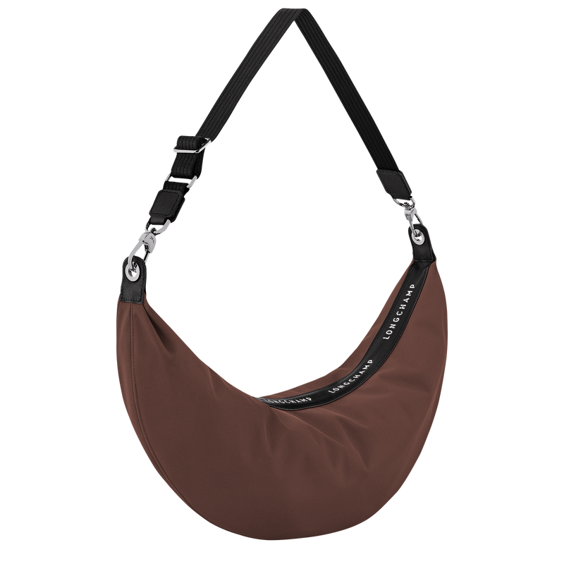 Le Pliage Energy XL Crossbody bag , Cocoa - Canvas  - View 3 of  7