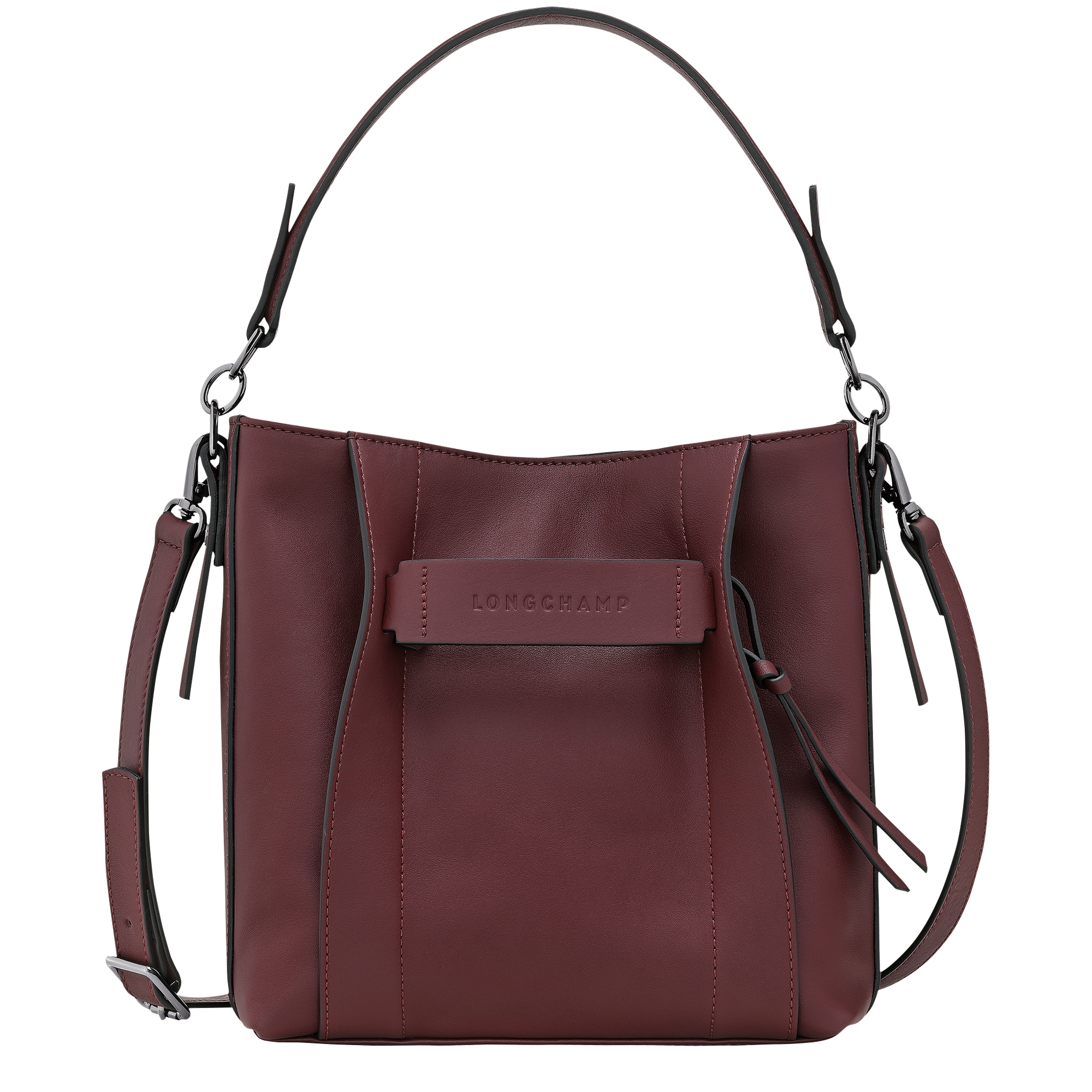 Longchamp 3D Crossbody bag S, Burgundy
