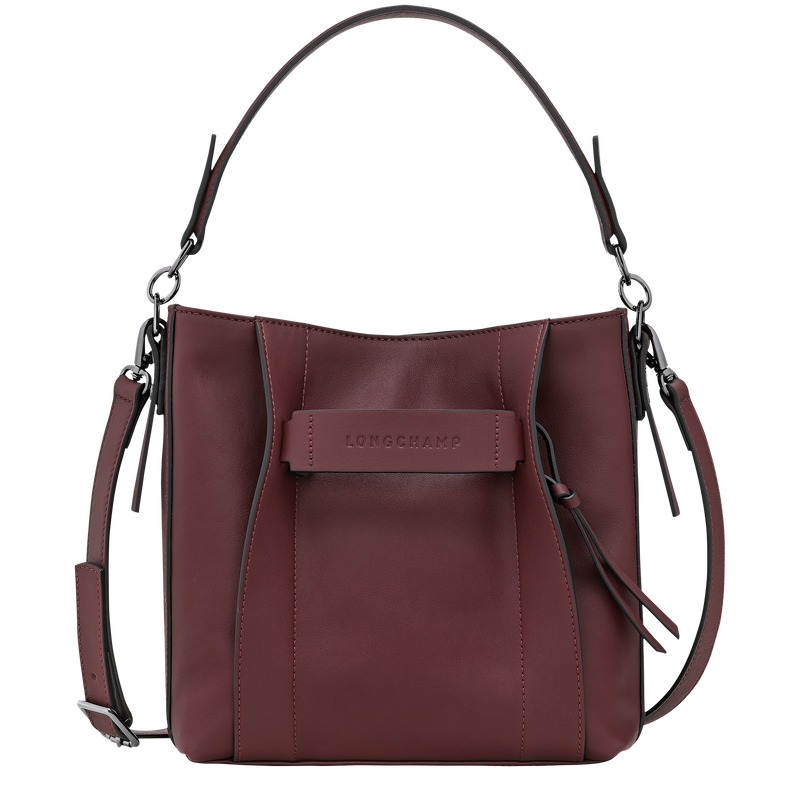 Longchamp 3D S Crossbody bag , Burgundy - Leather  - View 1 of  4