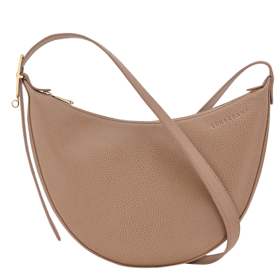 Le Foulonn&eacute; S Crossbody bag , Biscuit - Leather