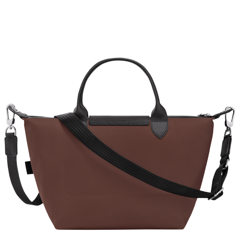 Le Pliage Energy S Handbag , Cocoa - Recycled canvas  - View 3 of  4