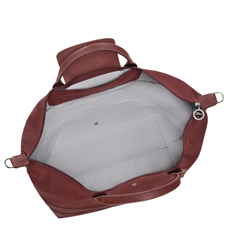 Le Pliage One S Travel bag expandable , Burgundy - Canvas  - View 4 of  6