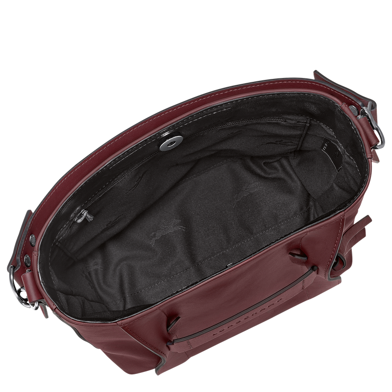 Longchamp 3D S Crossbody bag , Burgundy - Leather  - View 5 of  5