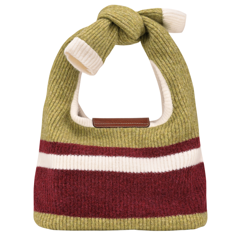 Le Pliage Collection M Shoulder bag , Pistachio/Burgundy - Canvas  - View 4 of  4