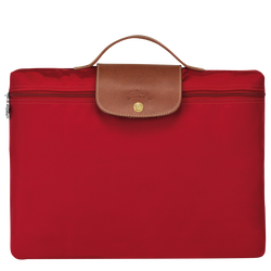 Le Pliage Original S Briefcase , Red - Recycled canvas