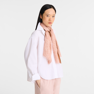 Chevaux Stole , Pink Tea - Horse print