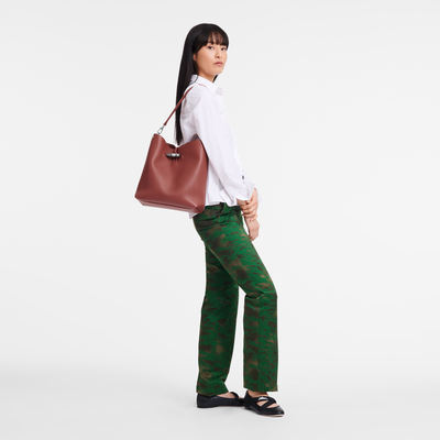 Le Roseau Shoulder bag M, Chestnut