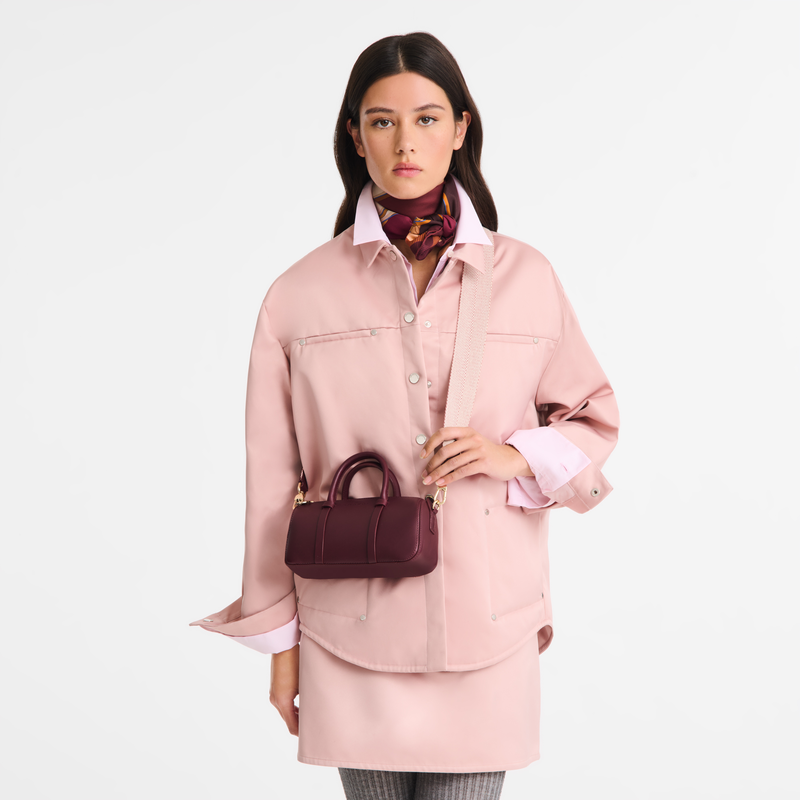 Daylong S Handbag , Pomegranate - Leather  - View 2 of  5