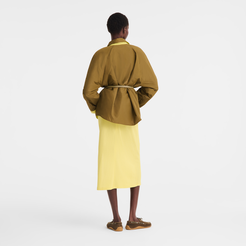 Padded blouson , Olive/Lime - Techno taffeta  - View 6 of  9
