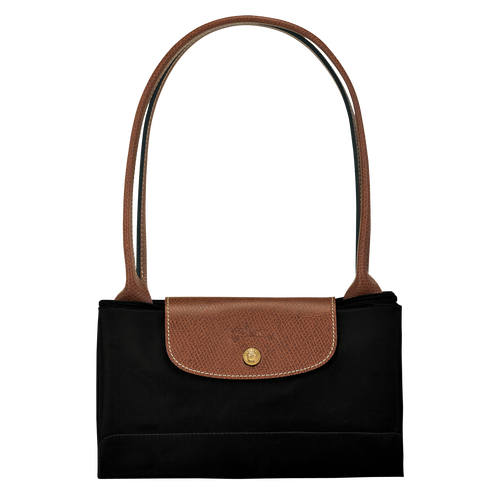 Le Pliage Original L Tote bag , Black - Recycled canvas - View 6 of  6