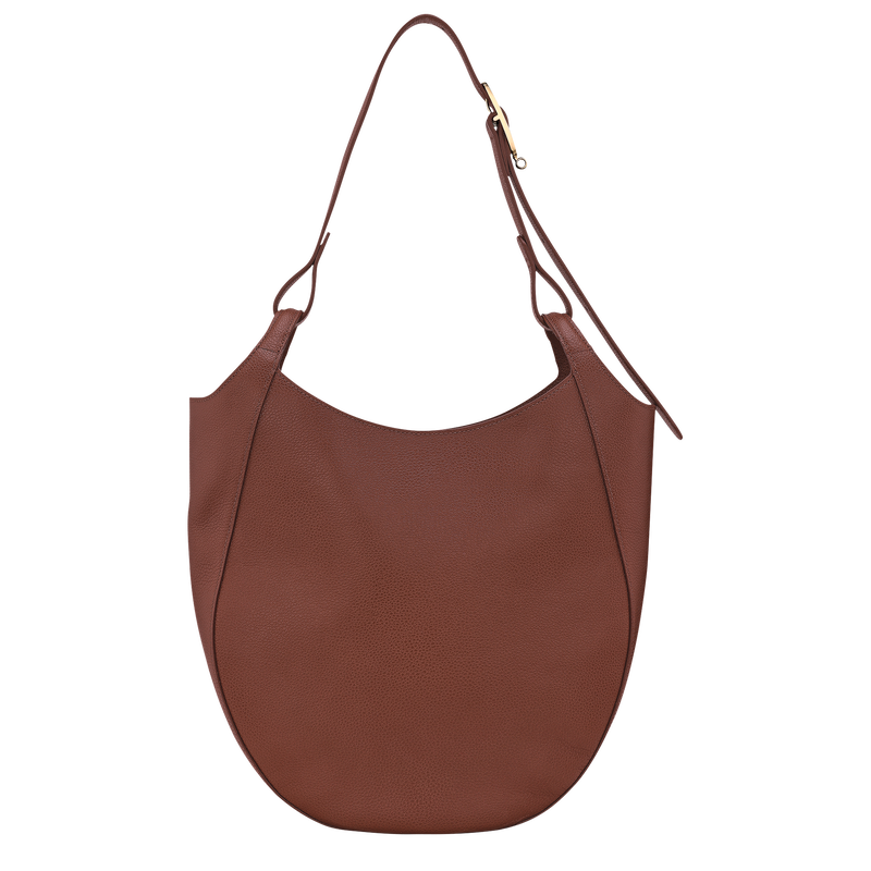 Le Foulonn&eacute; L Hobo bag , Coffee - Leather  - View 4 of  6