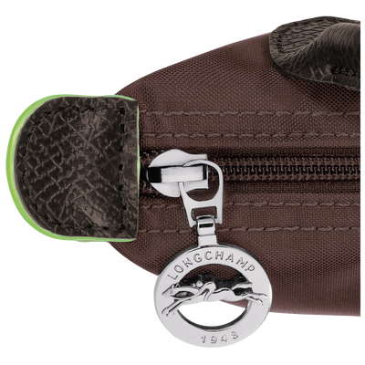 Le Pliage Green Pouch with handle, Mocha