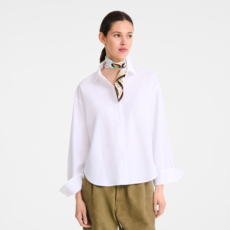 Evasions Longchamp Silk scarf 50 , Mocha - Silk  - View 2 of  2