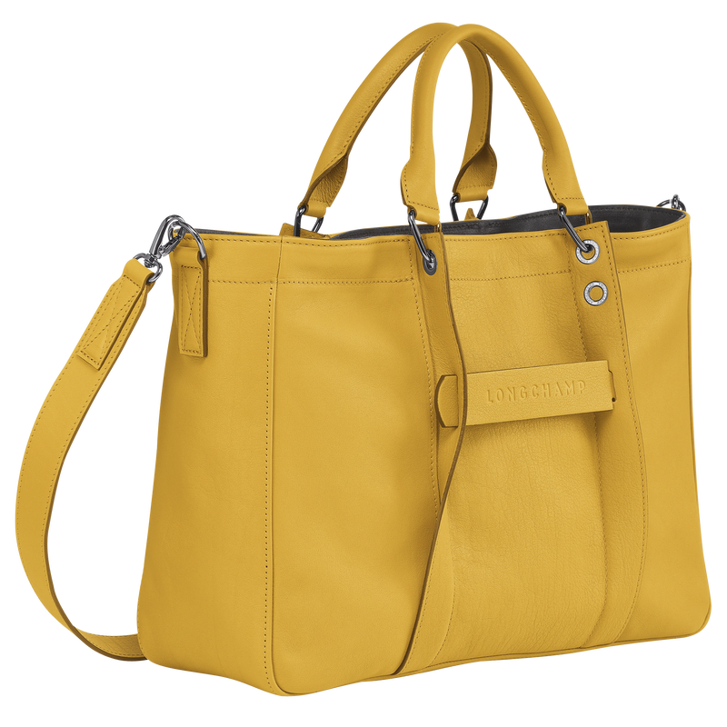 Longchamp yellow leather bag shop
