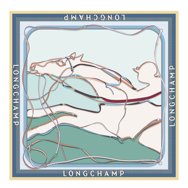 A toute Allure Silk scarf 90 , Mint - Silk  - View 1 of  2