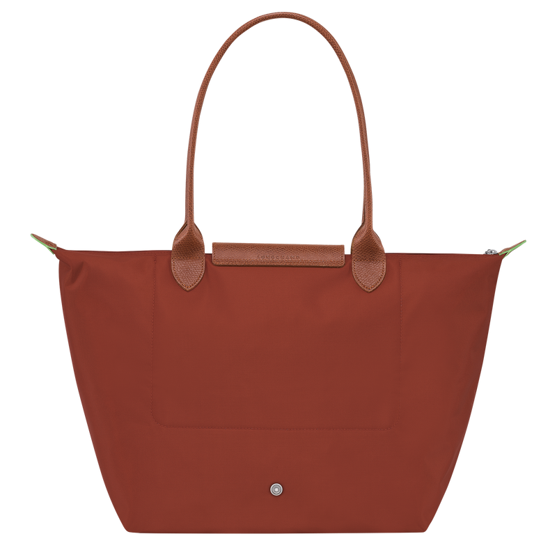 Le Pliage Green L Tote bag Chestnut Recycled canvas Longchamp TH
