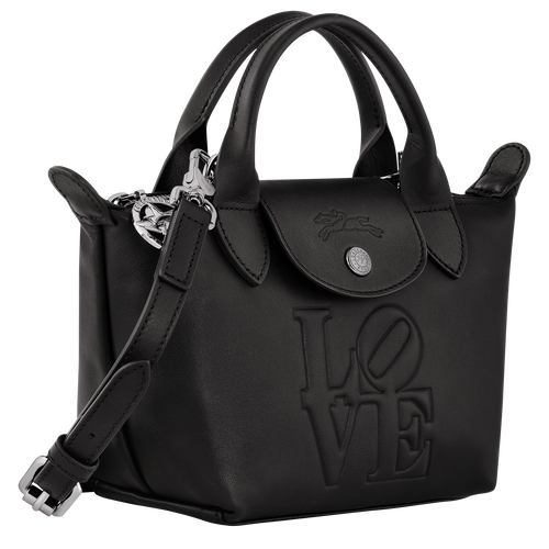 Longchamp x Robert Indiana XS Handbag , Black - Leather - View 3 of  5