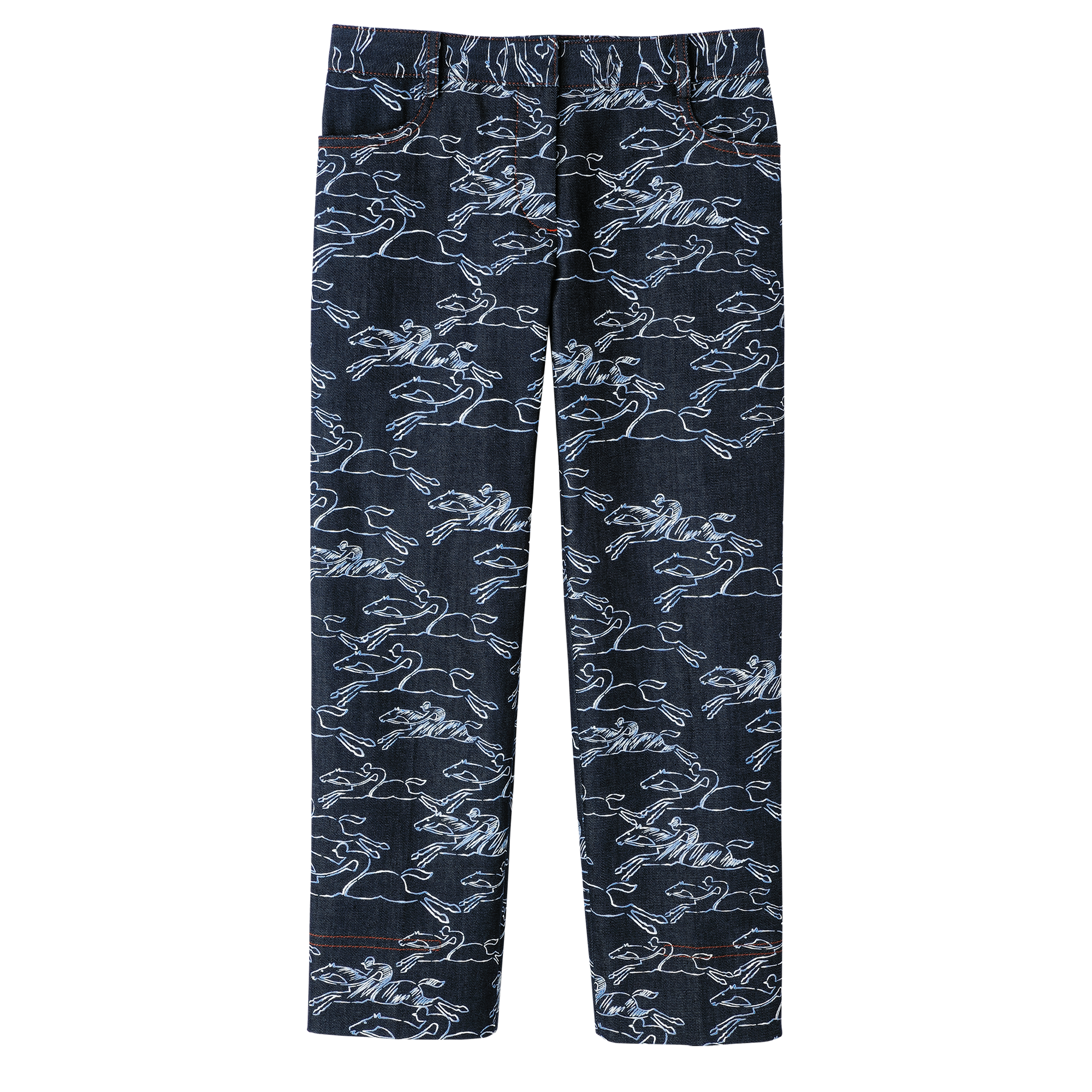 cropped trousers, Navy - View 1 of
3 - zoom in null cropped trousers, Navy