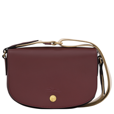 Épure S Crossbody bag , Burgundy - Leather