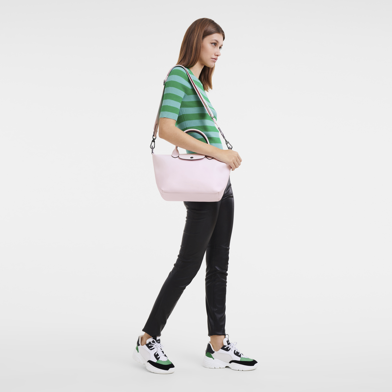 Le Pliage Xtra S Handbag Petal Pink Leather Longchamp TH