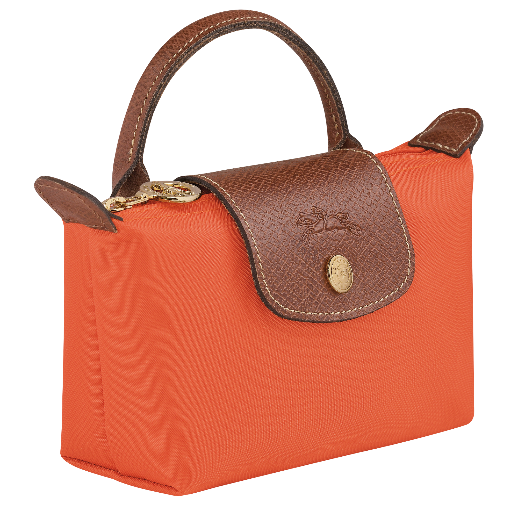 Pouch with handle, Orange - View 3 of
6 - zoom in Le Pliage Original Pouch with handle, Orange