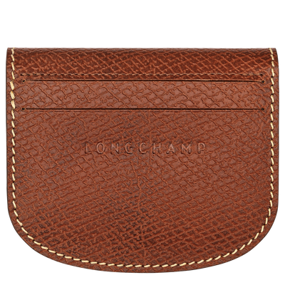 &Eacute;pure Card holder , Brown - Leather