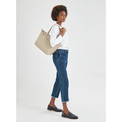 Le Pliage City M Tote bag , Sand - Canvas
