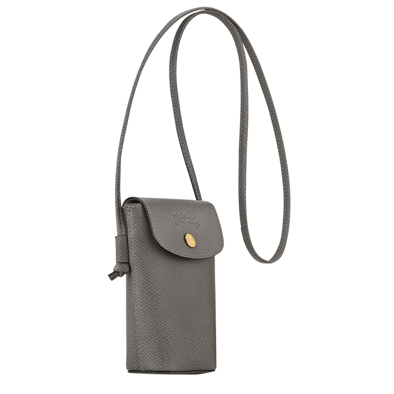 &Eacute;pure Phone case with leather lace , Turtledove - Leather  - View 3 of  4