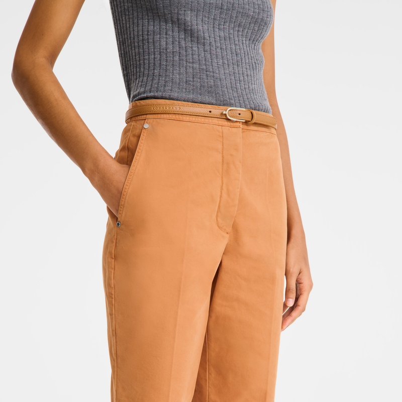 Trousers , Caramel - Overdyed cotton  - View 2 of  4