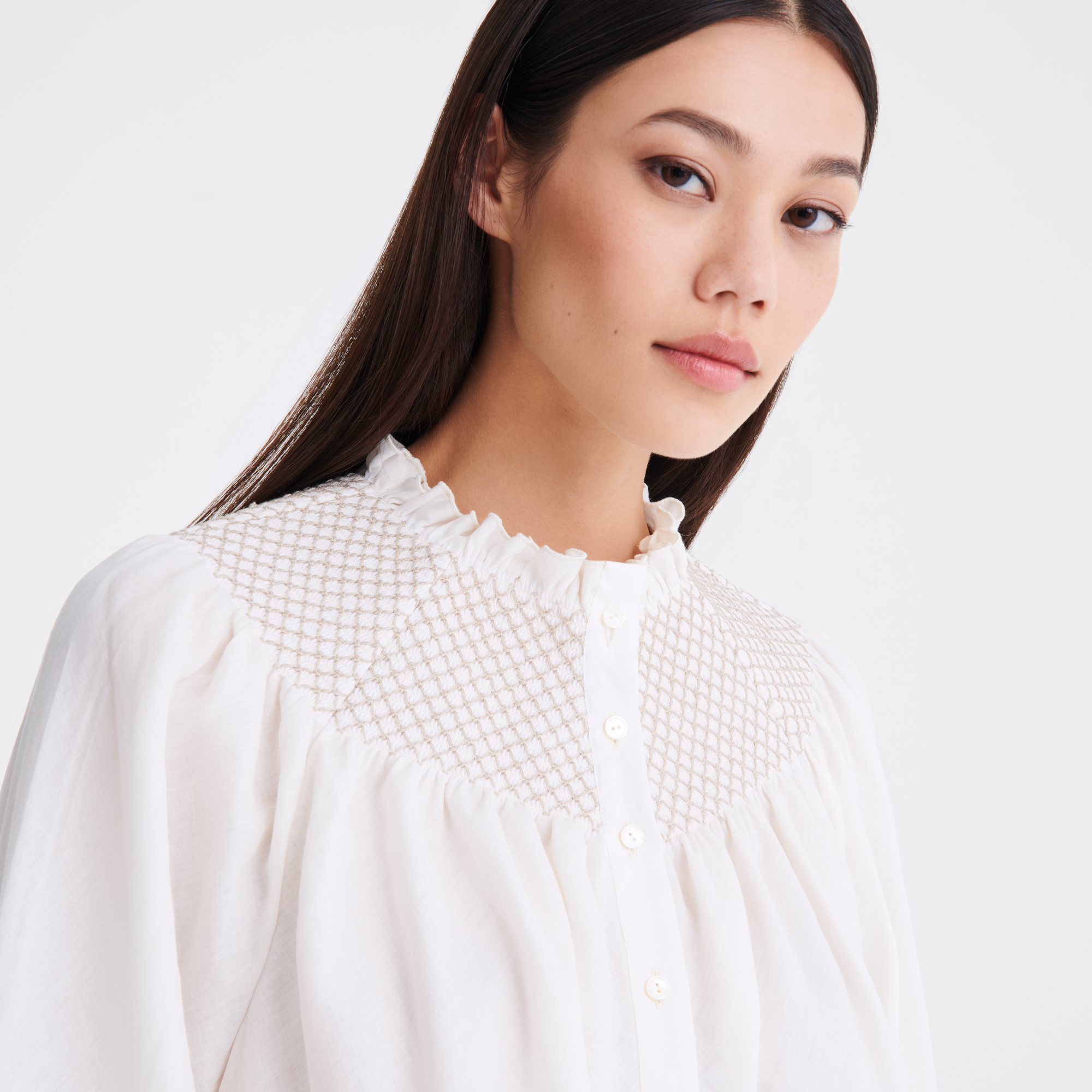 Blouse, Ecru - View 5 of
6 - zoom in null Blouse, Ecru