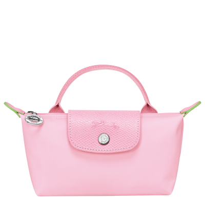 Le Pliage Green Pouch with handle, Pink