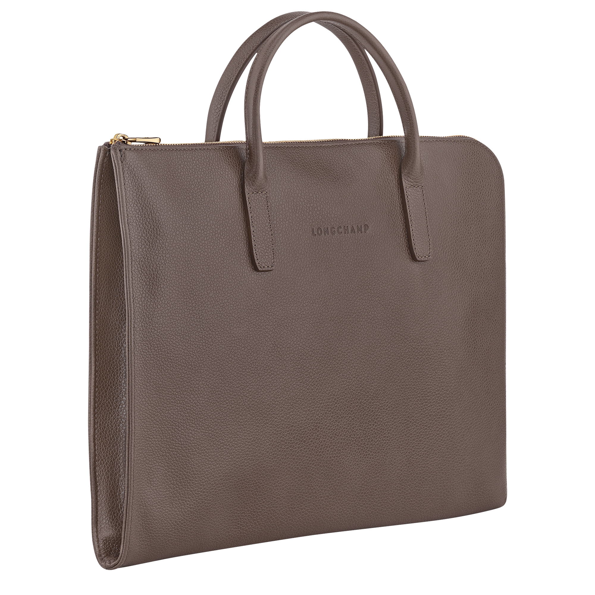 Le Foulonn&eacute; Briefcase S, Taupe