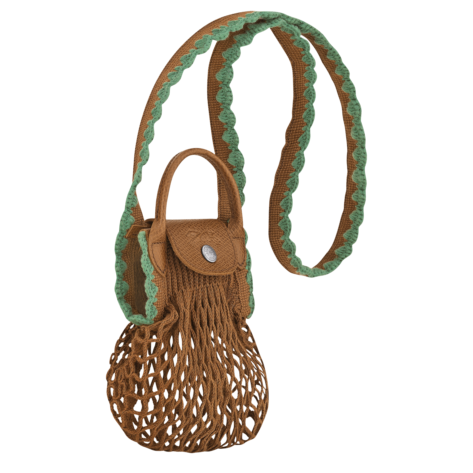 Mesh bag XS, Tobacco - View 3 of
4 - zoom in Le Pliage Collection Mesh bag XS, Tobacco