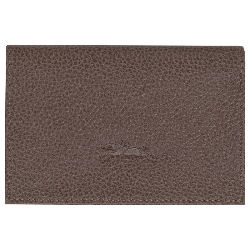 Le Foulonné Card holder , Taupe - Leather  - View 2 of  3