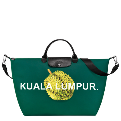 Le Pliage Du Monde L Travel bag , Green - Canvas