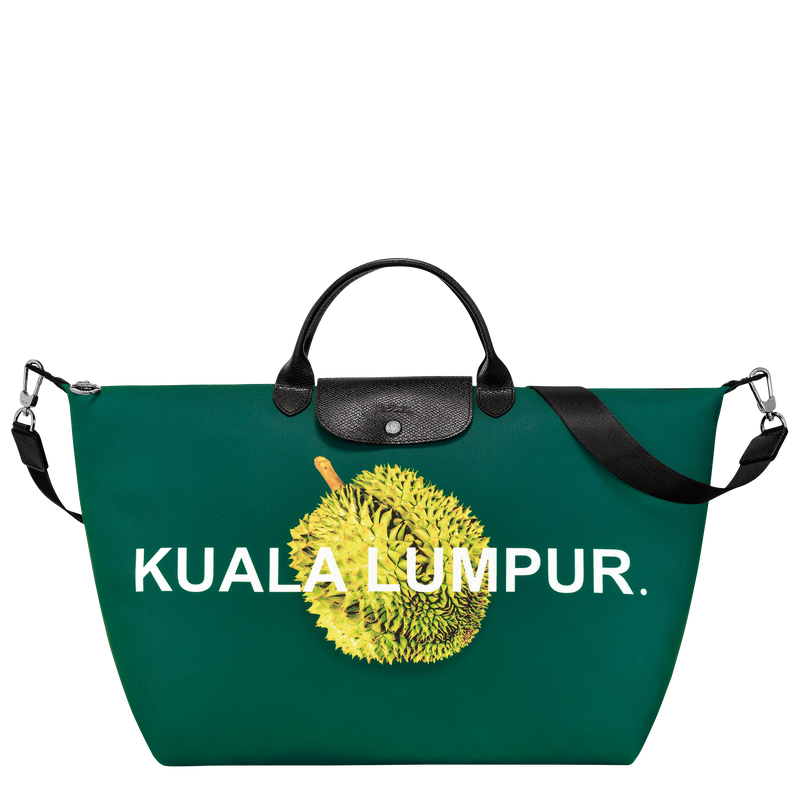 Le Pliage Du Monde L Travel bag , Green - Canvas  - View 1 of  1