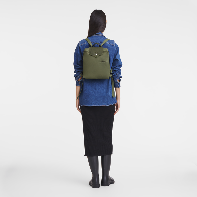 Le Pliage Green M Backpack Forest - Recycled canvas | Longchamp TH