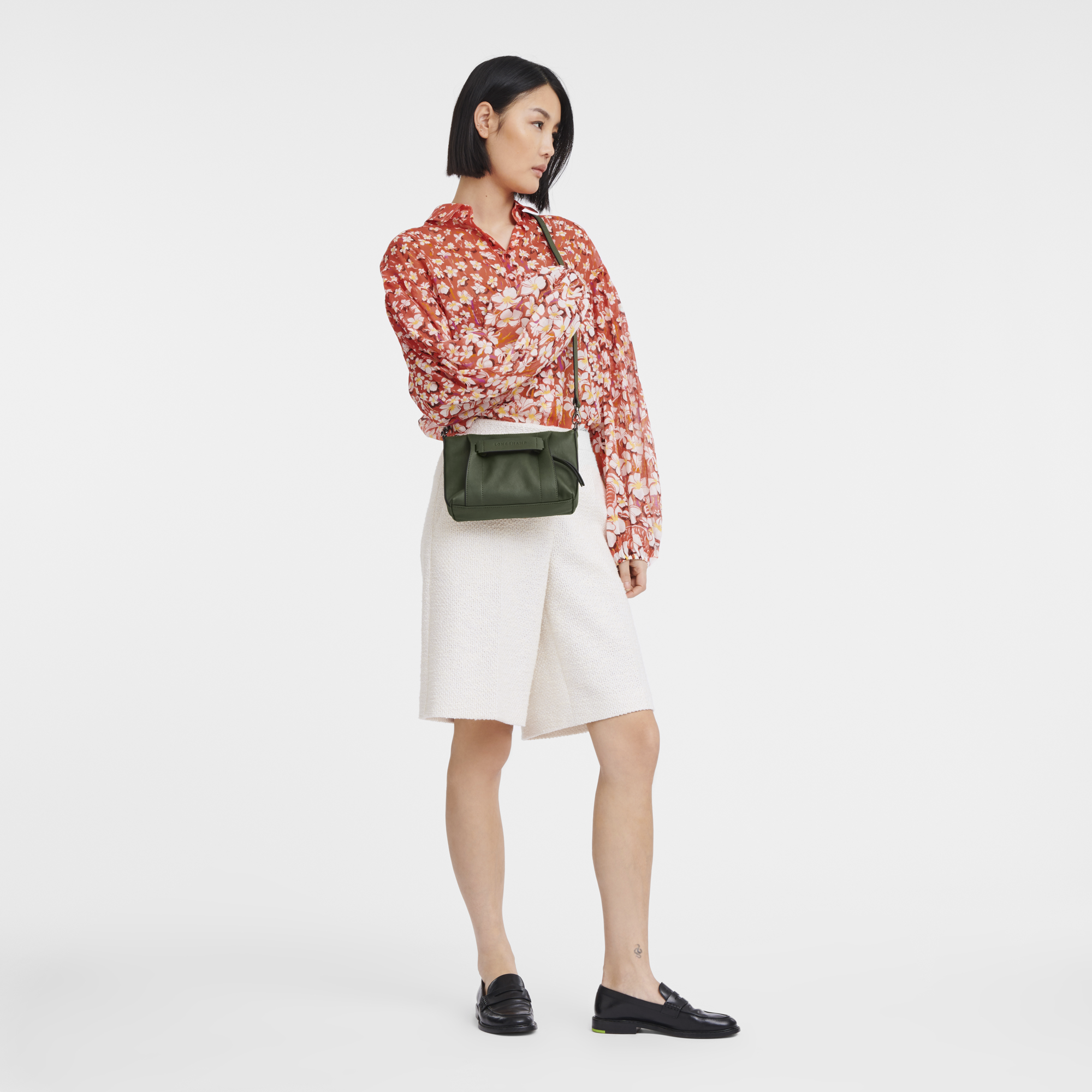 Crossbody bag S, Khaki - View 2 of 
        6 - zoom in Longchamp 3D Crossbody bag S, Khaki