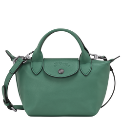 Le Pliage Xtra XS Handbag , Sage - Leather